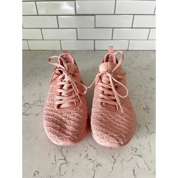 APL TechLoom Phantom running shoe pink blush size 6.5 - Picture 2 of 6
